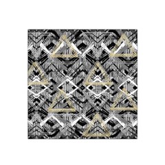 Retro Black And White Gold Design By Kiekiestrickland Satin Bandana Scarf