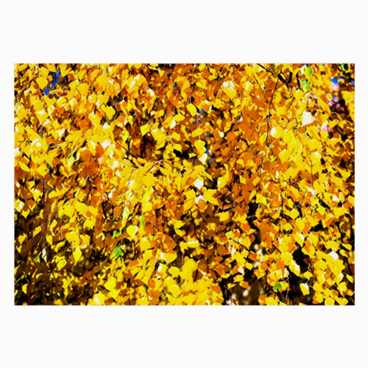 Birch Tree Yellow Leaves Large Glasses Cloth (2-Side)