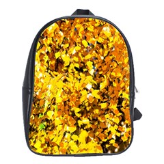 Birch Tree Yellow Leaves School Bag (large) by FunnyCow