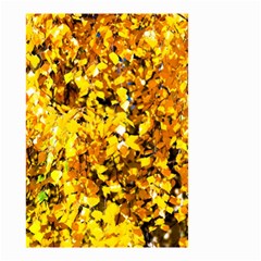 Birch Tree Yellow Leaves Small Garden Flag (two Sides) by FunnyCow