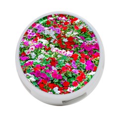 Colorful Petunia Flowers 4-port Usb Hub (one Side) by FunnyCow