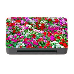 Colorful Petunia Flowers Memory Card Reader With Cf by FunnyCow