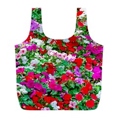 Colorful Petunia Flowers Full Print Recycle Bags (l)  by FunnyCow