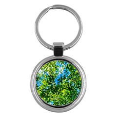 Forest   Strain Towards The Light Key Chains (round)  by FunnyCow