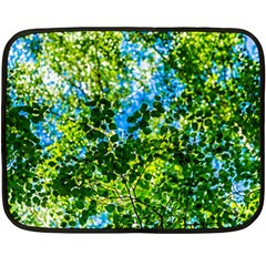 Forest   Strain Towards The Light Fleece Blanket (mini) by FunnyCow