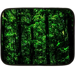 Emerald Forest Fleece Blanket (mini) by FunnyCow