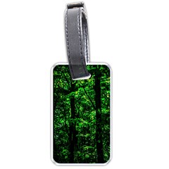 Emerald Forest Luggage Tags (one Side)  by FunnyCow