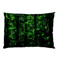 Emerald Forest Pillow Case (two Sides) by FunnyCow