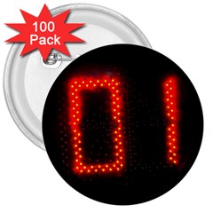 The Time Is Now 3  Buttons (100 Pack) 