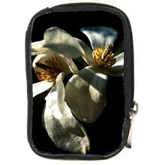 Two White Magnolia Flowers Compact Camera Cases by FunnyCow