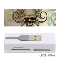 Awesome Creepy Skull With  Wings Memory Card Reader (stick) by FantasyWorld7