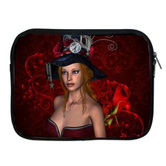 Beautiful Fantasy Women With Floral Elements Apple Ipad 2/3/4 Zipper Cases by FantasyWorld7