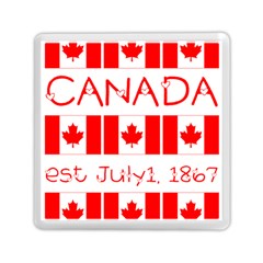 Canada Day Maple Leaf Canadian Flag Pattern Typography  Memory Card Reader (square) by yoursparklingshop