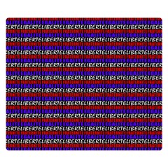 French Revolution Typographic Pattern Design 2 Double Sided Flano Blanket (small)  by dflcprints