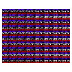 French Revolution Typographic Pattern Design 2 Double Sided Flano Blanket (medium)  by dflcprints