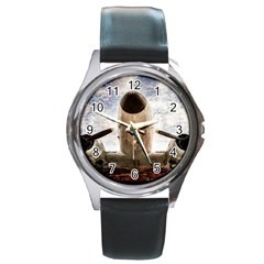 Legend Of The Sky Round Metal Watch by FunnyCow