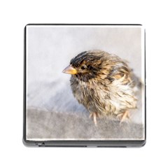 Funny Wet Sparrow Bird Memory Card Reader (square 5 Slot) by FunnyCow