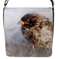 Funny Wet Sparrow Bird Flap Messenger Bag (s) by FunnyCow