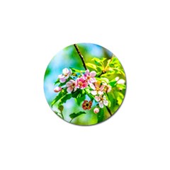 Crab Apple Flowers Golf Ball Marker by FunnyCow