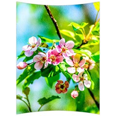 Crab Apple Flowers Back Support Cushion by FunnyCow