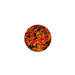 Orange, Yellow Cotoneaster Leaves In Autumn 1  Mini Magnets by FunnyCow