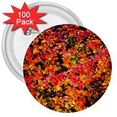 Orange, Yellow Cotoneaster Leaves In Autumn 3  Buttons (100 Pack)  by FunnyCow