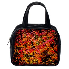 Orange, Yellow Cotoneaster Leaves In Autumn Classic Handbags (one Side) by FunnyCow