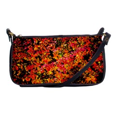 Orange, Yellow Cotoneaster Leaves In Autumn Shoulder Clutch Bags by FunnyCow