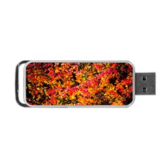 Orange, Yellow Cotoneaster Leaves In Autumn Portable Usb Flash (two Sides) by FunnyCow