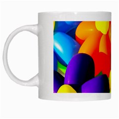 Toy Balloon Flowers White Mugs by FunnyCow