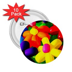 Toy Balloon Flowers 2 25  Buttons (10 Pack)  by FunnyCow