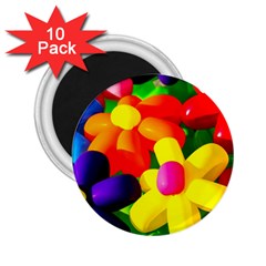 Toy Balloon Flowers 2 25  Magnets (10 Pack)  by FunnyCow