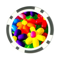 Toy Balloon Flowers Poker Chip Card Guard by FunnyCow