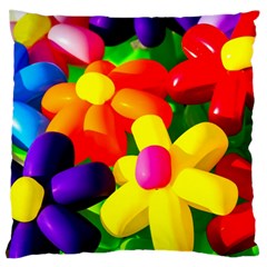 Toy Balloon Flowers Standard Flano Cushion Case (one Side) by FunnyCow