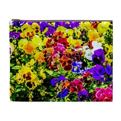 Viola Tricolor Flowers Cosmetic Bag (xl) by FunnyCow