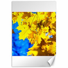 Yellow Maple Leaves Canvas 24  X 36  by FunnyCow
