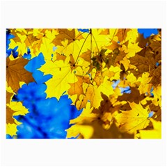 Yellow Maple Leaves Large Glasses Cloth by FunnyCow