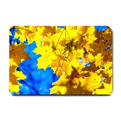 Yellow Maple Leaves Small Doormat 