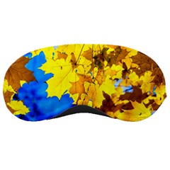Yellow Maple Leaves Sleeping Masks by FunnyCow