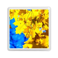 Yellow Maple Leaves Memory Card Reader (square) by FunnyCow