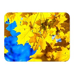 Yellow Maple Leaves Double Sided Flano Blanket (mini)  by FunnyCow