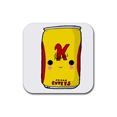 Kawaii Cute Tennants Lager Can Rubber Coaster (square) 