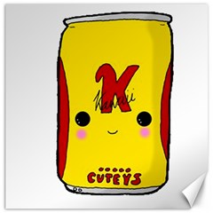 Kawaii Cute Tennants Lager Can Canvas 16  X 16  