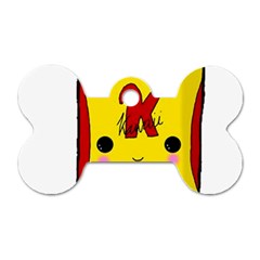 Kawaii Cute Tennants Lager Can Dog Tag Bone (two Sides) by CuteKawaii1982