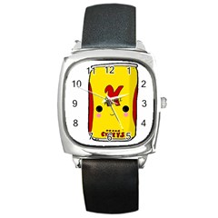 Kawaii Cute Tennants Lager Can Square Metal Watch