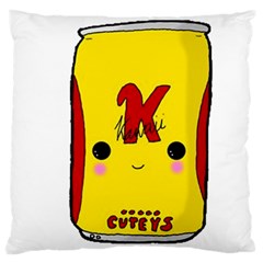 Kawaii Cute Tennants Lager Can Large Flano Cushion Case (two Sides)