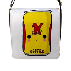 Kawaii Cute Tennants Lager Can Flap Messenger Bag (l) 