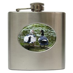 Muscovy Ducks At The Pond Hip Flask (6 Oz) by IIPhotographyAndDesigns