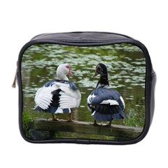 Muscovy Ducks At The Pond Mini Toiletries Bag 2-side by IIPhotographyAndDesigns