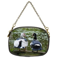 Muscovy Ducks At The Pond Chain Purses (one Side)  by IIPhotographyAndDesigns